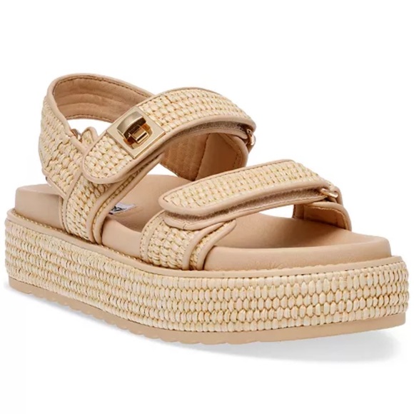Steve Madden 
Women's Bigmona Platform Footbed Sandals - Picture 1 of 7